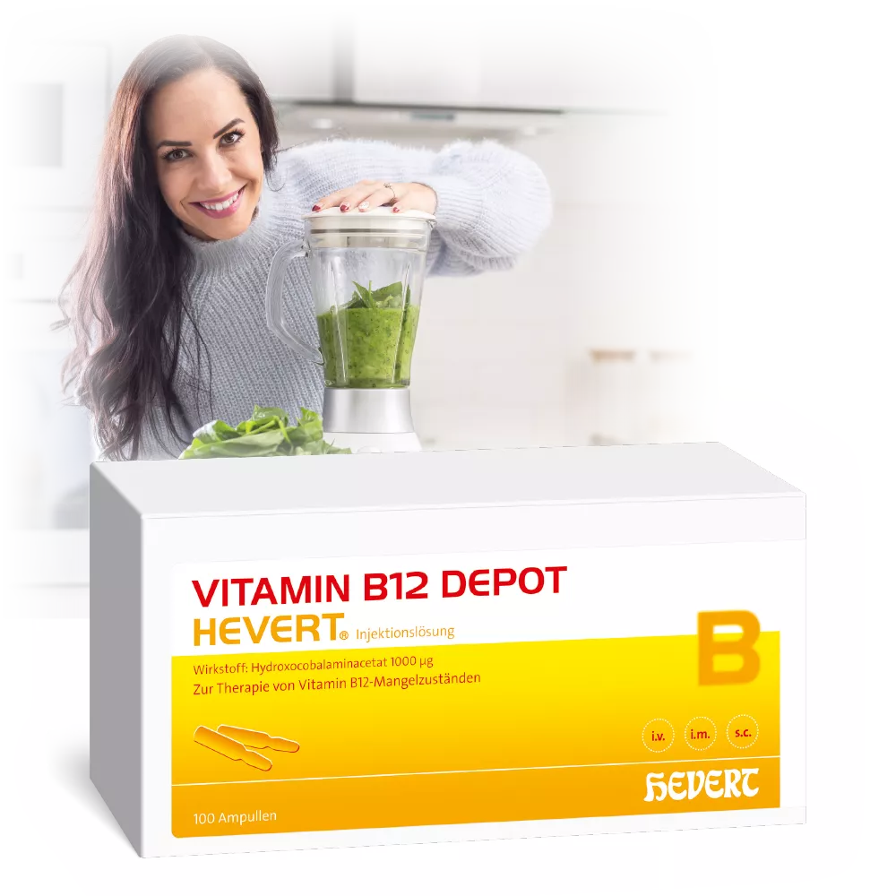 Leistungsfähig Und Vital Mit Vitamin B12 Depot Hevert - 100 Ampullen