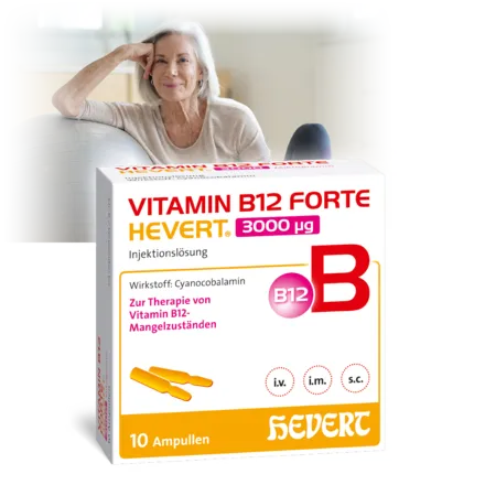 Energetic & lively with Vitamin B12 forte Hevert injekt